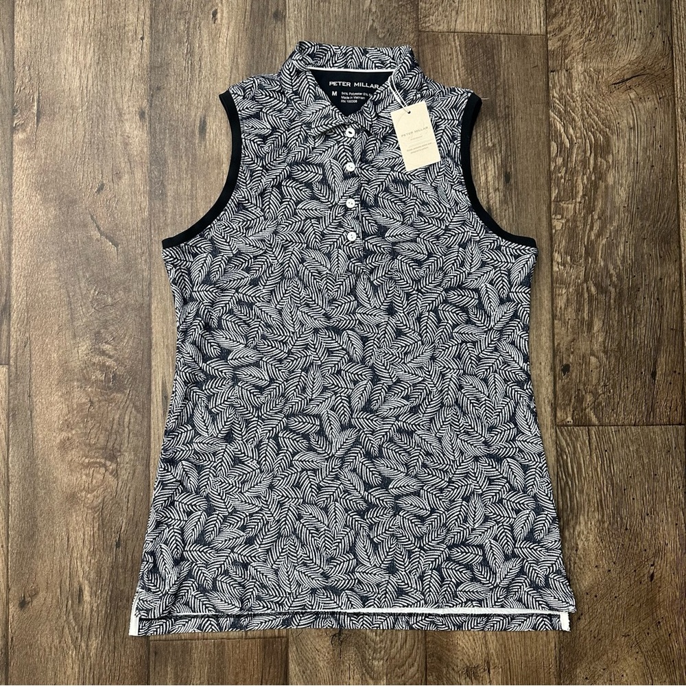 PETER MILLAR Sleeveless Golf Tennis Polo Top Women’s Size M